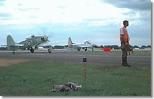 CAP Cadet directing aircraft