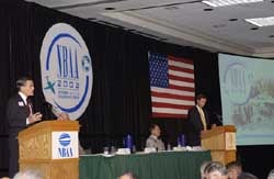 Olcott and Bolen Speaking (30 Kb)