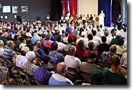 A roomfull of pilots wishing the person at the podium was one.
