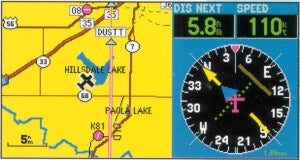 GPS 295 screen
