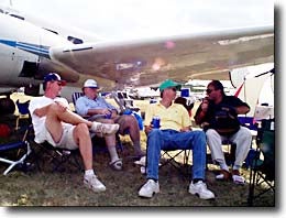Sitting under the wing