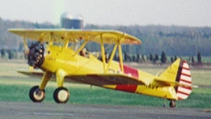 Stearman taxiing