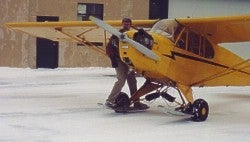 The author demonstrates the proper starting procedure