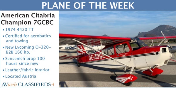 AVweb 'Classifieds POTW October 31 2022'